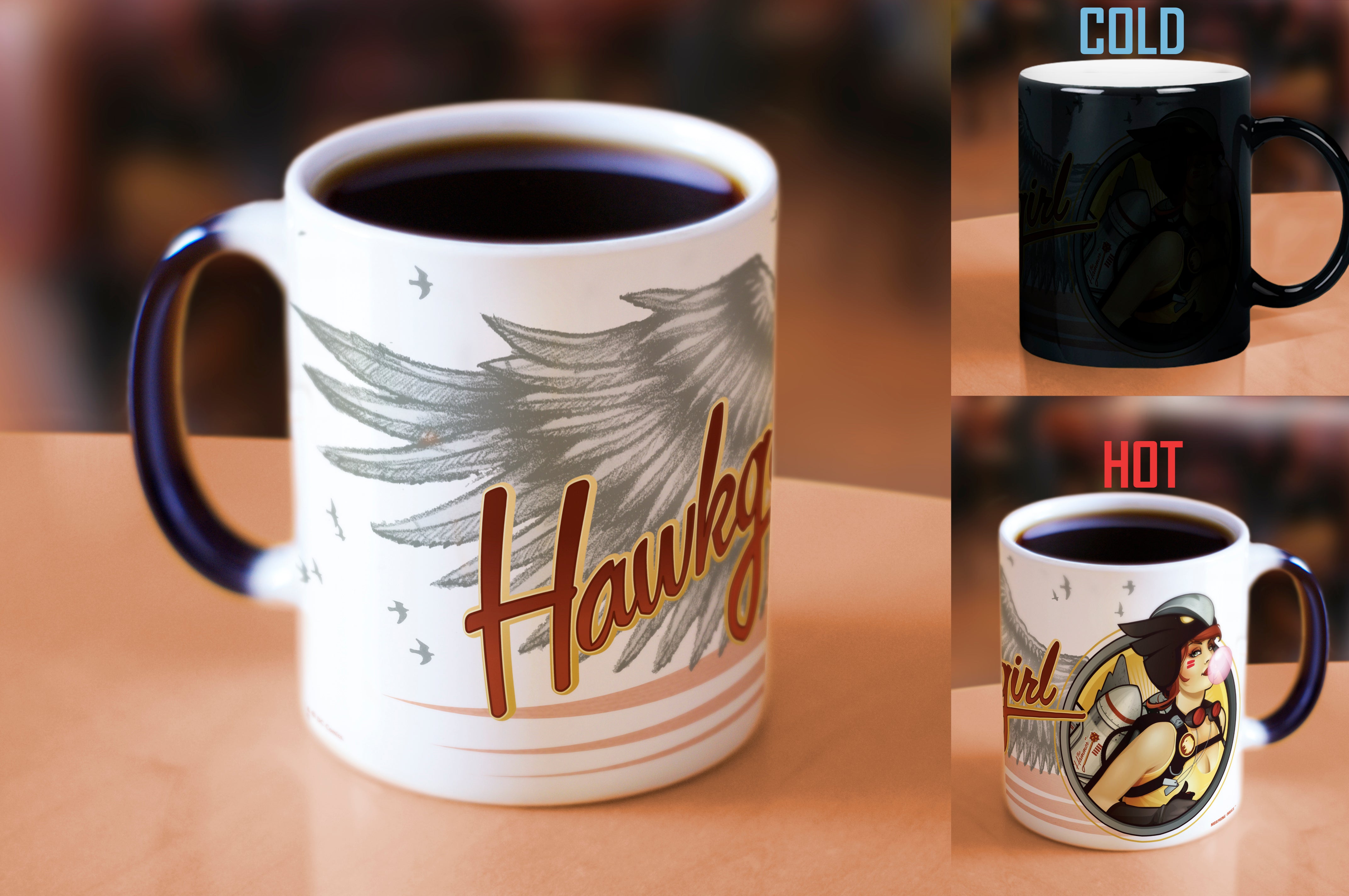 DC Comics (Justice League - Hawkgirl Bombshell) Morphing Mugs® Heat-Sensitive Mug MMUG090
